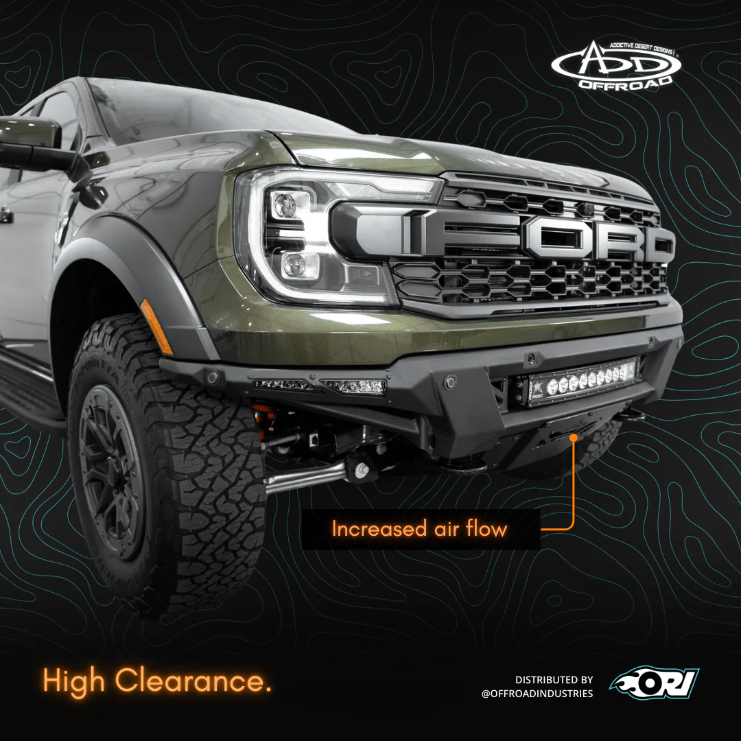 Addoffroad 2024+ FORD RANGER RAPTOR PHANTOM FRONT BUMPER - Image 4